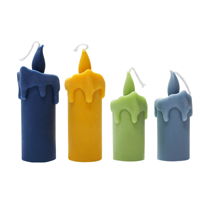 Kleurrijke feestkaarsen