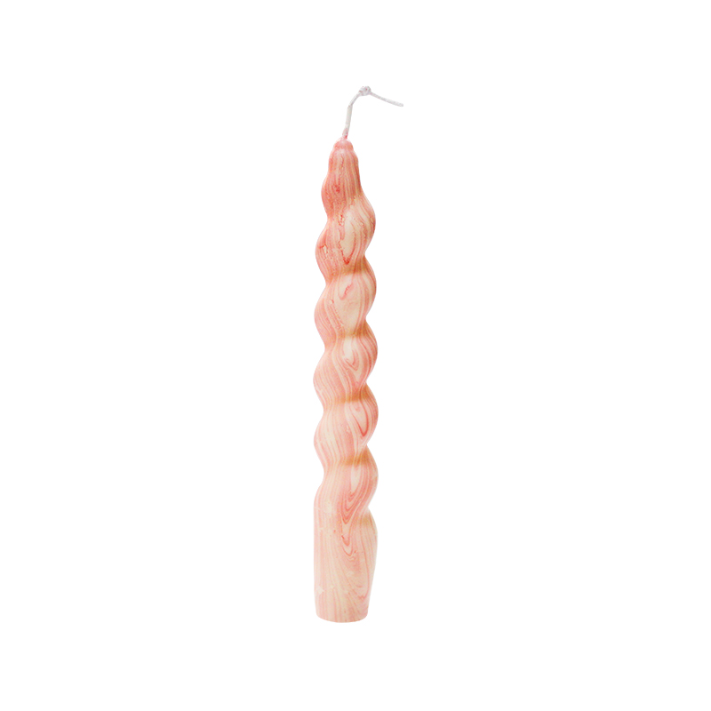 Roze gedraaide draadwax