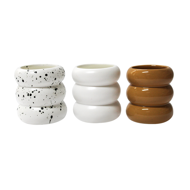 Drielaagse ronde aromatherapie-kopkaars